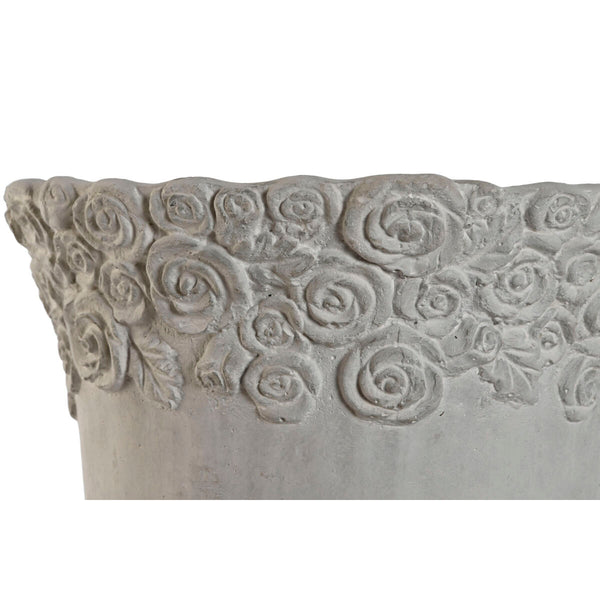Vaso Home ESPRIT Bianco Cemento Romantico Consumato 31 x 31 x 49 cm - Augustea Shop