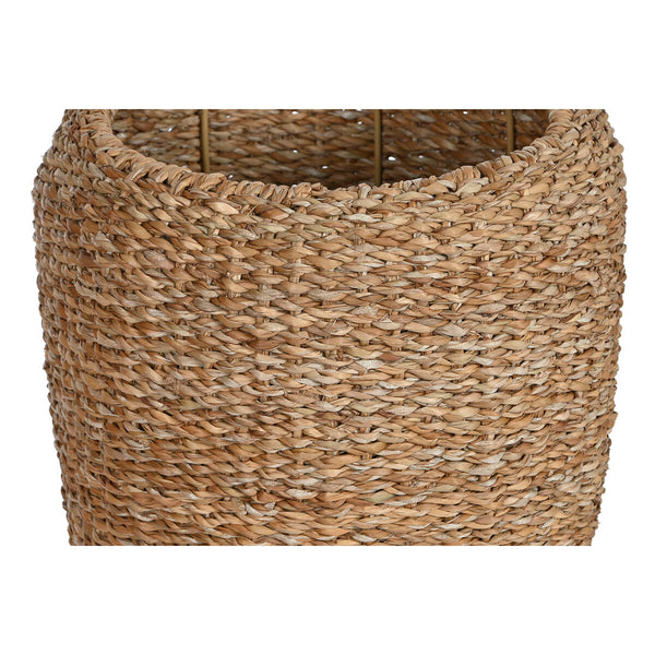 Set di vasi da fiori Home ESPRIT Naturale Metallo Fibra naturale Bali 43 x 43 x 70 cm (3 Pezzi) - Augustea Shop