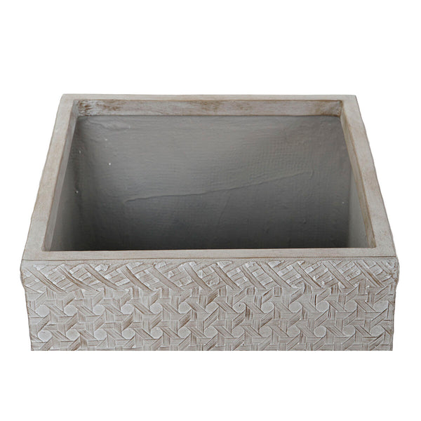 Set di vasi da fiori Home ESPRIT Beige Fibra di Vetro Magnesio 44,5 x 44,5 x 42,5 cm (4 Unità) - Augustea Shop