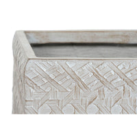 Set di vasi da fiori Home ESPRIT Beige Fibra di Vetro Magnesio 44,5 x 44,5 x 42,5 cm (4 Unità) - Augustea Shop