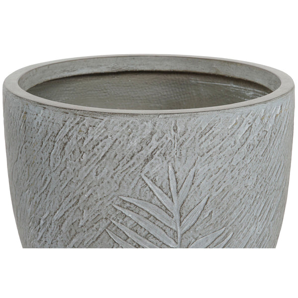 Set di vasi da fiori Home ESPRIT Grigio chiaro Fibra di Vetro Magnesio 44 x 44,5 x 43 cm (4 Unità) - Augustea Shop