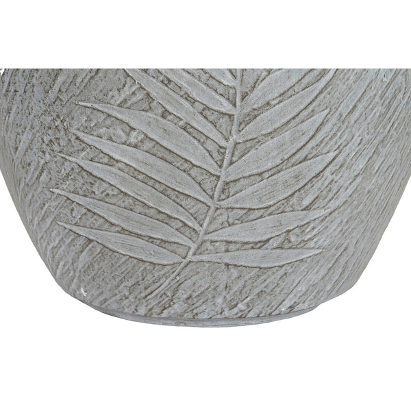 Set di vasi da fiori Home ESPRIT Grigio chiaro Fibra di Vetro Magnesio 44 x 44,5 x 43 cm (4 Unità) - Augustea Shop