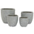 Set di vasi da fiori Home ESPRIT Grigio chiaro Fibra di Vetro Magnesio 44 x 44,5 x 43 cm (4 Unità) - Augustea Shop