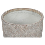 Set di vasi da fiori Home ESPRIT Beige Fibra di Vetro Magnesio 44,5 x 44,5 x 43 cm (3 Unità) - Augustea Shop