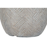 Set di vasi da fiori Home ESPRIT Beige Fibra di Vetro Magnesio 44,5 x 44,5 x 43 cm (3 Unità) - Augustea Shop