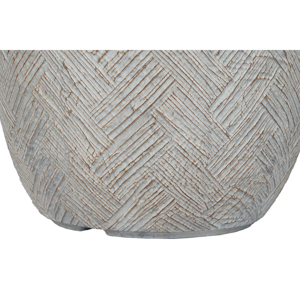 Set di vasi da fiori Home ESPRIT Beige Fibra di Vetro Magnesio 44,5 x 44,5 x 43 cm (3 Unità) - Augustea Shop