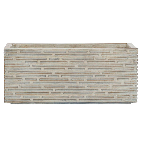 Vaso rettangolare da Balcone Home ESPRIT Beige Fibra di Vetro Magnesio 74,5 x 37,5 x 37,5 cm - Augustea Shop