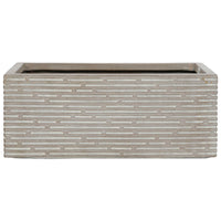 Vaso rettangolare da Balcone Home ESPRIT Beige Magnesio 74,5 x 37,5 x 37,5 cm - Augustea Shop