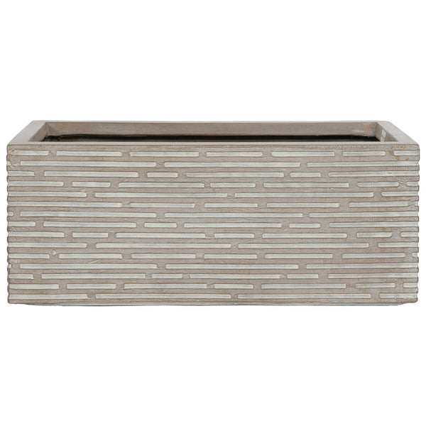 Vaso rettangolare da Balcone Home ESPRIT Beige Magnesio 74,5 x 37,5 x 37,5 cm - Augustea Shop