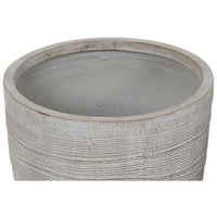Set di vasi da fiori Home ESPRIT Beige Fibra di Vetro Magnesio 45 x 45 x 43 cm (3 Unità) - Augustea Shop