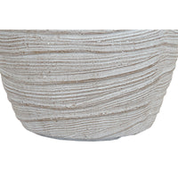 Set di vasi da fiori Home ESPRIT Beige Fibra di Vetro Magnesio 45 x 45 x 43 cm (3 Unità) - Augustea Shop