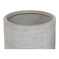 Set di vasi da fiori Home ESPRIT Beige Fibra di Vetro Magnesio 44,5 x 44,5 x 44 cm (3 Unità) - Augustea Shop