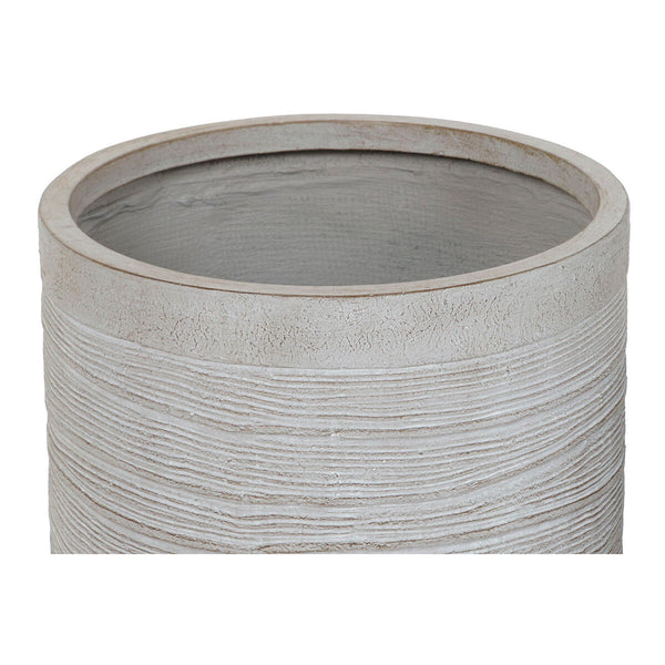 Set di vasi da fiori Home ESPRIT Beige Fibra di Vetro Magnesio 44,5 x 44,5 x 44 cm (3 Unità) - Augustea Shop