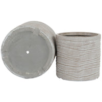 Set di vasi da fiori Home ESPRIT Beige Fibra di Vetro Magnesio 44,5 x 44,5 x 44 cm (3 Unità) - Augustea Shop