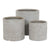Set di vasi da fiori Home ESPRIT Beige Fibra di Vetro Magnesio 44,5 x 44,5 x 44 cm (3 Unità) - Augustea Shop