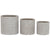 Set di vasi da fiori Home ESPRIT Beige Fibra di Vetro Magnesio 44,5 x 44,5 x 44 cm (3 Unità) - Augustea Shop