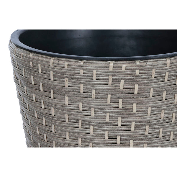 Set di vasi da fiori Home ESPRIT polipropilene Rattan 40 x 40 x 45 cm - Augustea Shop