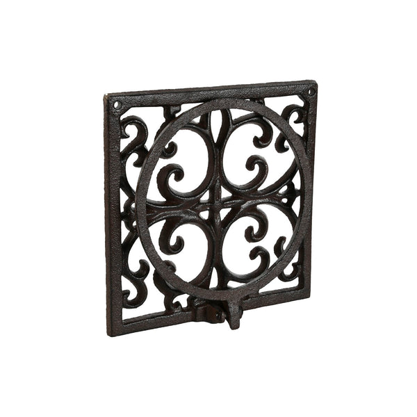 Supporto da Parete per Appendere Vasi Home ESPRIT Marrone scuro Ferro 18 x 17,5 x 18 cm - Augustea Shop