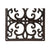 Supporto da Parete per Appendere Vasi Home ESPRIT Marrone scuro Ferro 18 x 17,5 x 18 cm - Augustea Shop