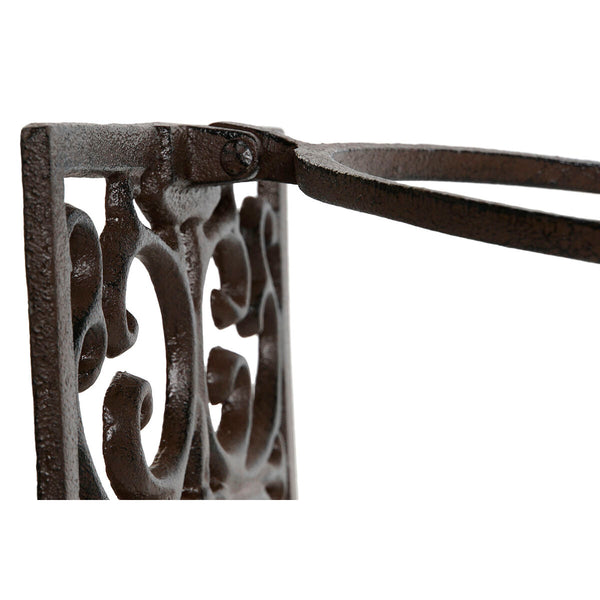 Supporto da Parete per Appendere Vasi Home ESPRIT Marrone scuro Ferro 18 x 17,5 x 18 cm - Augustea Shop