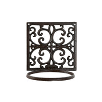 Supporto da Parete per Appendere Vasi Home ESPRIT Marrone scuro Ferro 18 x 17,5 x 18 cm - Augustea Shop