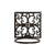 Supporto da Parete per Appendere Vasi Home ESPRIT Marrone scuro Ferro 18 x 17,5 x 18 cm - Augustea Shop