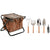 Kit di attrezzi per il giardinaggio Home ESPRIT Marrone Poliestere Alluminio 7 Pezzi - Augustea Shop