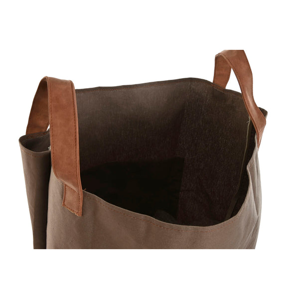 Sacchetto di rifiuti da giardino Home ESPRIT Marrone polialgodon Cotone 40 x 40 x 60 cm - Augustea Shop