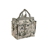 Contenitore degli attrezzi Home ESPRIT Giardino Cestino Verde Beige 47 x 18 x 27 cm - Augustea Shop