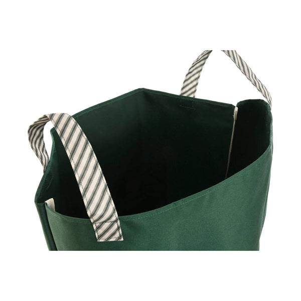 Sacchetto di rifiuti da giardino Home ESPRIT Bianco Verde Cotone 40 x 40 x 60 cm - Augustea Shop