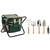 Kit di attrezzi per il giardinaggio Home ESPRIT Nero Verde Argentato Naturale Poliestere Alluminio 7 Pezzi - Augustea Shop