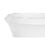 Vaso Home ESPRIT Bianco Dorato Fibra Moderno 40 x 40 x 100 cm - Augustea Shop