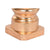 Vaso Home ESPRIT Bianco Dorato Fibra Moderno 40 x 40 x 100 cm - Augustea Shop