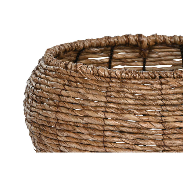Set di vasi da fiori Home ESPRIT Marrone Metallo Fibra 41 x 41 x 32 cm - Augustea Shop