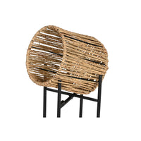 Set di vasi da fiori Home ESPRIT Nero Metallo Fibra 23 x 23 x 76,5 cm - Augustea Shop