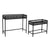 Set di vasi da fiori Home ESPRIT Nero Metallo 70 x 25 x 60 cm - Augustea Shop
