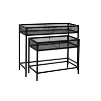 Set di vasi da fiori Home ESPRIT Nero Metallo 70 x 25 x 60 cm - Augustea Shop