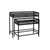 Set di vasi da fiori Home ESPRIT Nero Metallo 70 x 25 x 60 cm - Augustea Shop