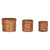 Set di vasi da fiori Home ESPRIT Marrone Metallo Rattan Tropicale 31 x 31 x 27 cm - Augustea Shop