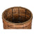 Set di vasi da fiori Home ESPRIT Marrone Metallo Rattan Tropicale 31 x 31 x 27 cm - Augustea Shop