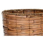 Set di vasi da fiori Home ESPRIT Marrone Metallo Rattan Tropicale 31 x 31 x 27 cm - Augustea Shop