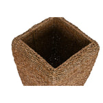 Set di vasi da fiori Home ESPRIT Naturale Metallo Fibra naturale 40 x 40 x 70 cm (3 Pezzi) - Augustea Shop