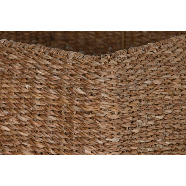 Set di vasi da fiori Home ESPRIT Naturale Metallo Fibra naturale 40 x 40 x 70 cm (3 Pezzi) - Augustea Shop