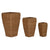 Set di vasi da fiori Home ESPRIT Naturale Metallo Fibra naturale 40 x 40 x 70 cm (3 Pezzi) - Augustea Shop