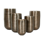 Vaso Home ESPRIT Rame Alluminio Moderno 50 x 50 x 89 cm 50 x 51 x 89 cm - Augustea Shop