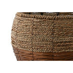 Set di vasi da fiori Home ESPRIT Naturale Metallo Fibra Tropicale 32 x 32 x 23 cm - Augustea Shop