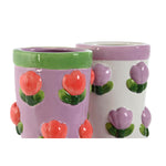 Vaso Home ESPRIT Bianco Lilla Dolomite Stivale 21 x 11 x 22 cm (2 Unità) - Augustea Shop