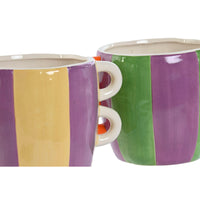 Vaso Home ESPRIT Multicolore Dolomite 22,5 X 16 X 15 cm (2 Unità) - Augustea Shop