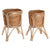 Set di vasi da fiori Home ESPRIT Naturale vimini Fibra 28 x 28 x 38 cm (2 Pezzi) - Augustea Shop