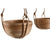 Set di vasi da fiori Home ESPRIT Naturale vimini Corda 31 x 31 x 23 cm (3 Pezzi) - Augustea Shop